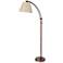 Hyannis 61" Flax Shade and Oil Brushed Bronze Adjustable Floor Lamp