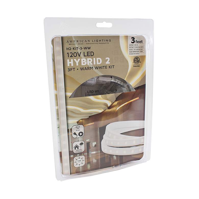 Image 3 Hybrid 2 3-Foot Warm White LED Tape Light Kit more views