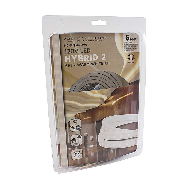 Image 2 Hybrid 2 6-Foot Warm White LED Tape Light Kit more views