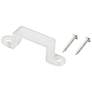 Hybrid 2 Clear Plastic Mounting Clip with Mounting Screws