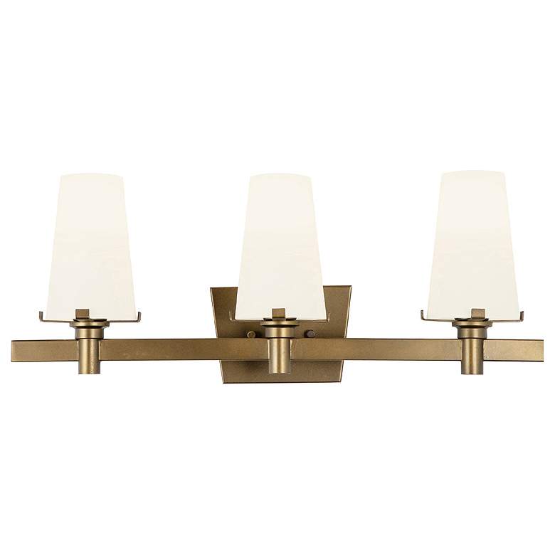 Image 1 Hyde Park 24" Wide Vintage Gold 3-Light Bath Light