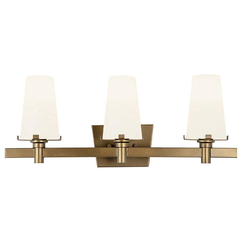 Image 1 Hyde Park 24 inch Wide Vintage Gold 3-Light Bath Light