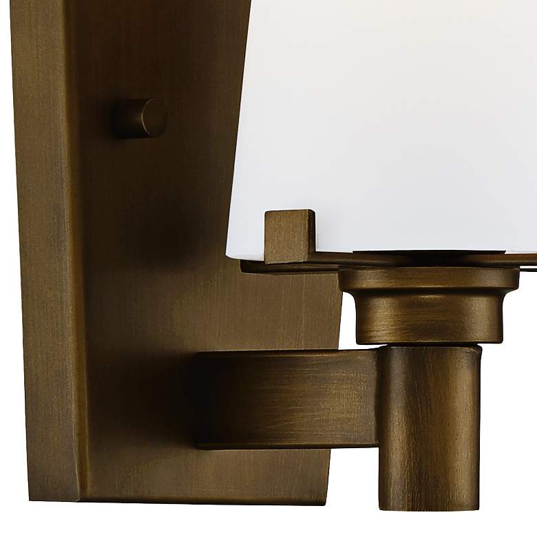 Image 2 Hyde Park 8 1/2" High Vintage Gold Wall Sconce more views
