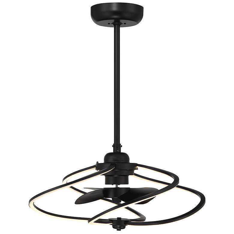 Image 1 Hydra LED Fan D'Lier in Matte Black