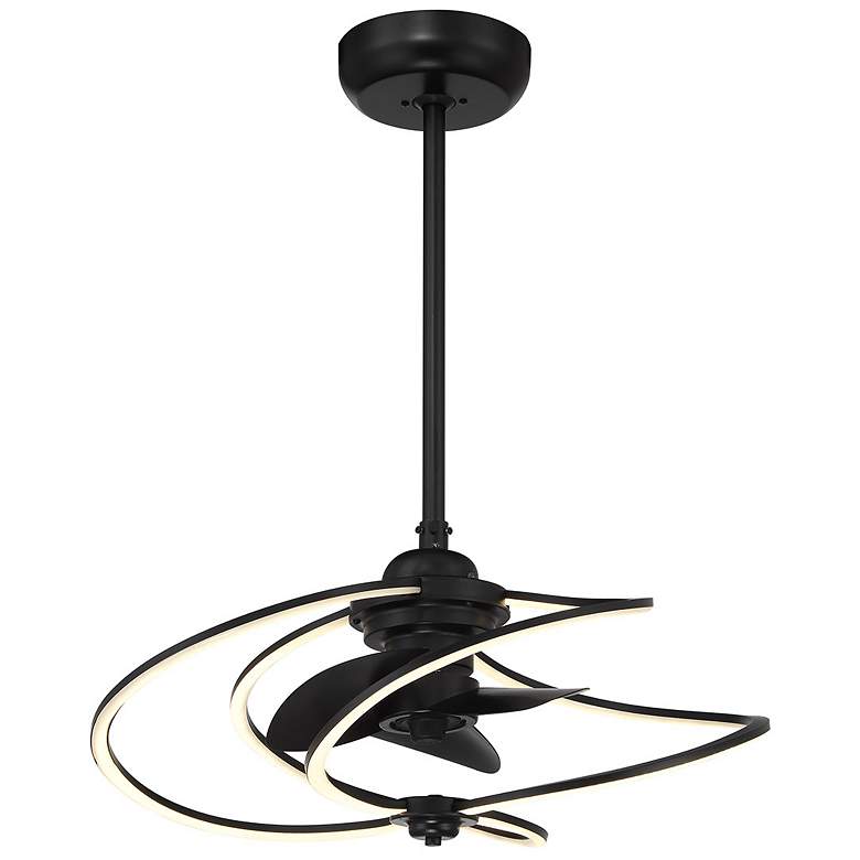 Image 3 Hydra LED Fan D'Lier in Matte Black more views