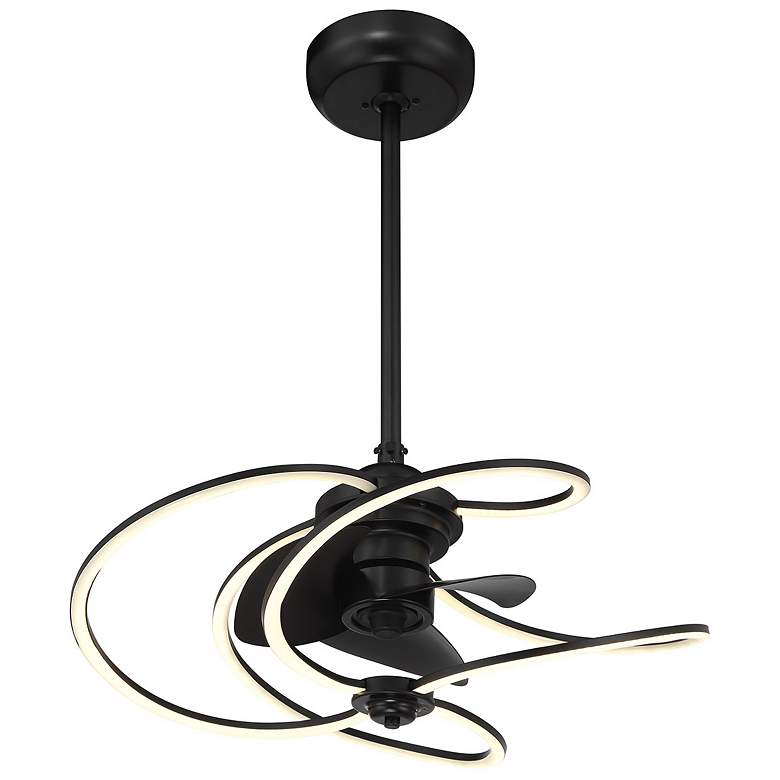 Image 4 Hydra LED Fan D'Lier in Matte Black more views