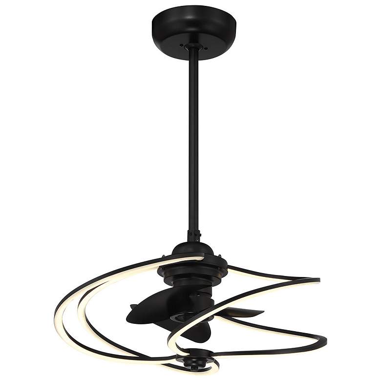 Image 5 Hydra LED Fan D'Lier in Matte Black more views