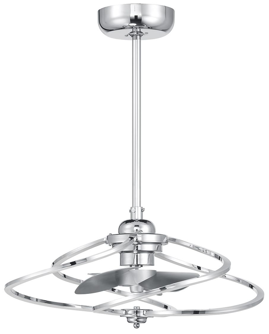 Image 2 Hydra LED Fan D'Lier in Polished Chrome (Fandelier) more views