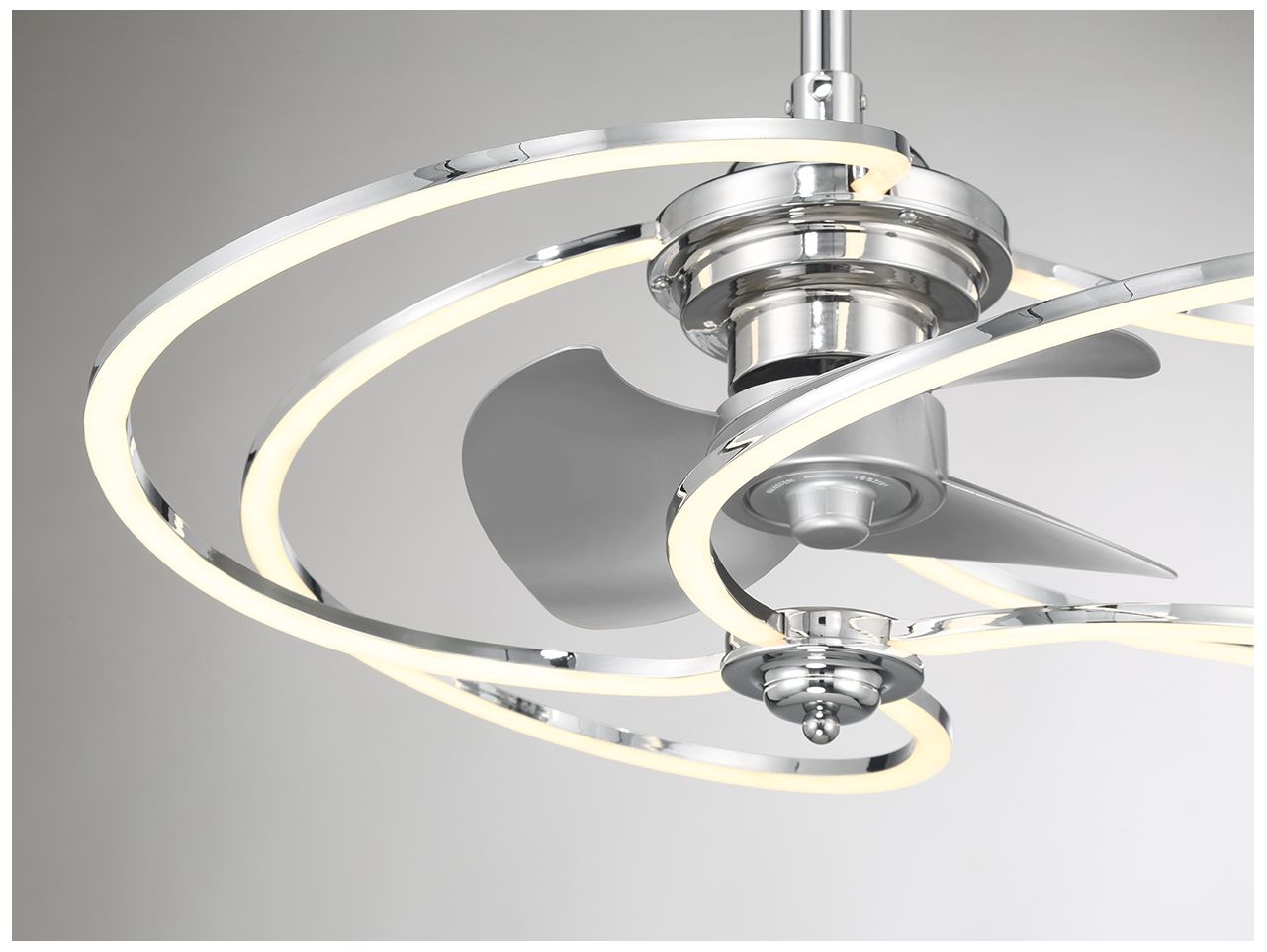 Image 6 Hydra LED Fan D'Lier in Polished Chrome (Fandelier) more views