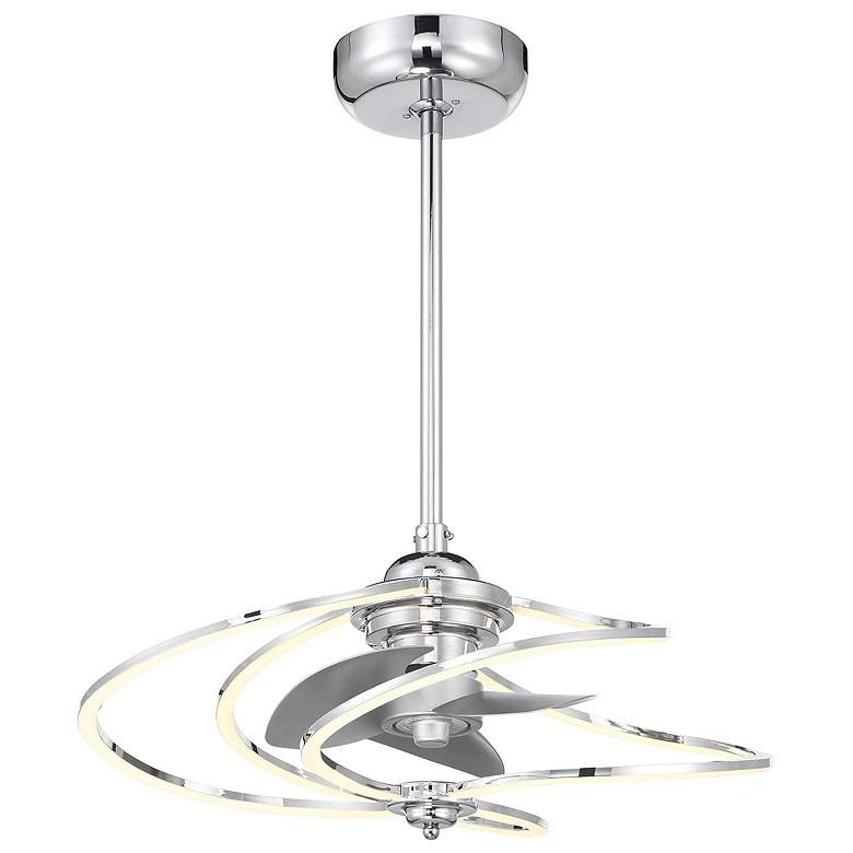Image 3 Hydra LED Fan D'Lier in Polished Chrome more views
