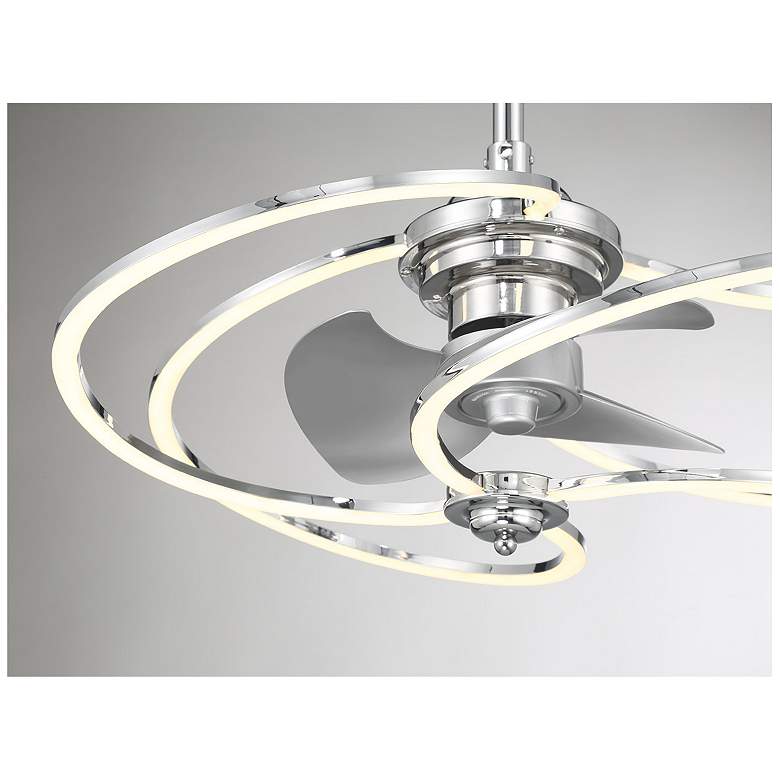 Image 6 Hydra LED Fan D'Lier in Polished Chrome more views