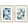 Hydrangea Blooms 21"W x 27"H Framed Art Set of 2