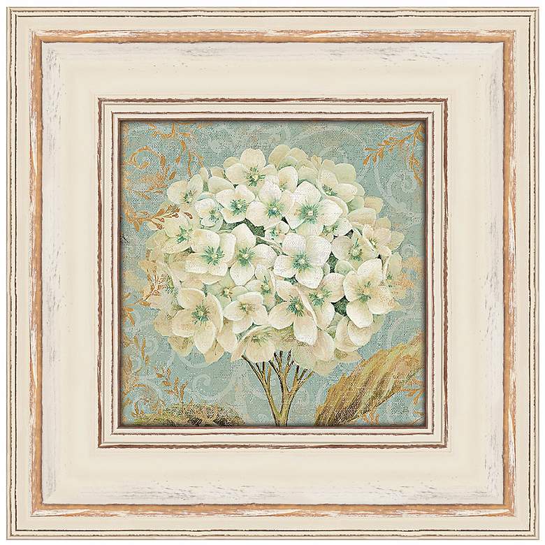 Image 1 Hydrangea II 20 inch Square Framed Flower Wall Art