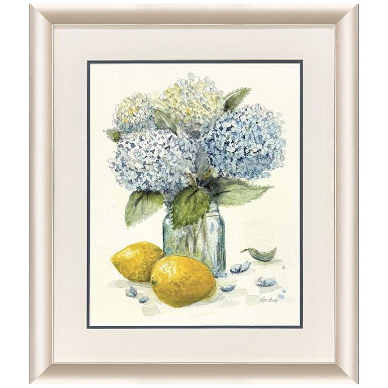 Image 1 Hydrangea Lemons 1 24"W x 28"H Framed Art