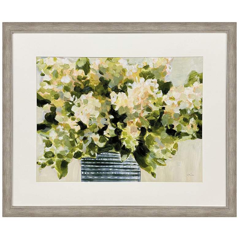 Image 1 Hydrangeas in Vase 50"W x 41"H Traditional Framed Art