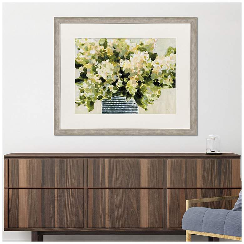 Image 4 Hydrangeas in Vase 50"W x 41"H Traditional Framed Art more views