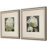 6_Hydrangeas On Black 19" Wide 2-Piece Framed Wall Art Set more views