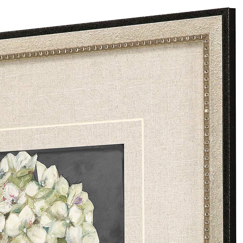 Image 4 Hydrangeas on Black 19"W x 19"H Framed Art Set of 2 more views