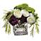 Hydrangeas, Ranunculus and Sedum 8"H Faux Flowers in Vase