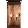 Hyland Flush 14 1/2"H Antique Copper 2-Light Outdoor Wall Light