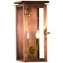 Hyland Flush 17 1/2"H Antique Copper 2-Light Outdoor Wall Light