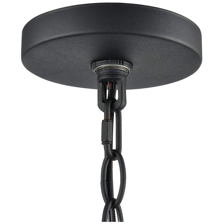 Image 6 Hylena 15" Wide 4-Light Pendant in Textured Black more views