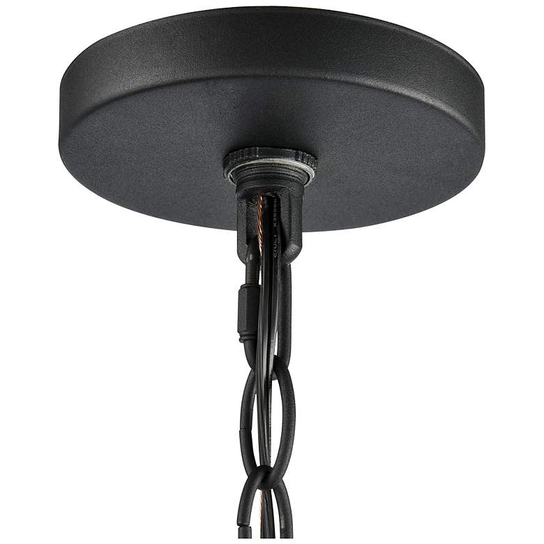 Image 6 Hylena 18.5" Wide 6-Light Pendant in Textured Black more views