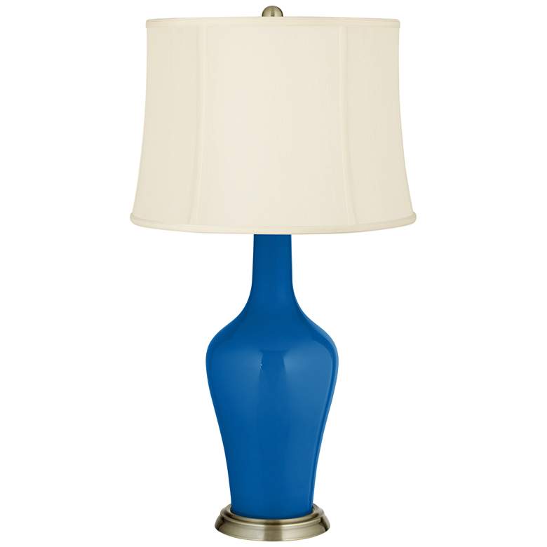 Image 2 Hyper Blue Anya Table Lamp with Dimmer