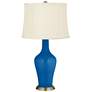 Hyper Blue Anya Table Lamp with Dimmer