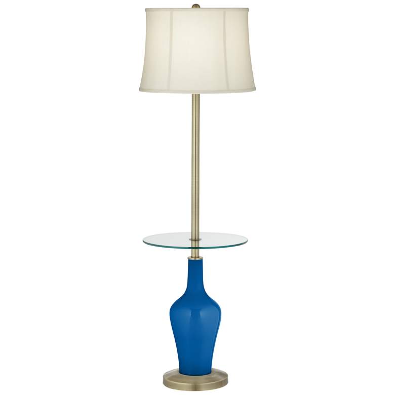 Image 1 Hyper Blue Anya Tray Table Floor Lamp