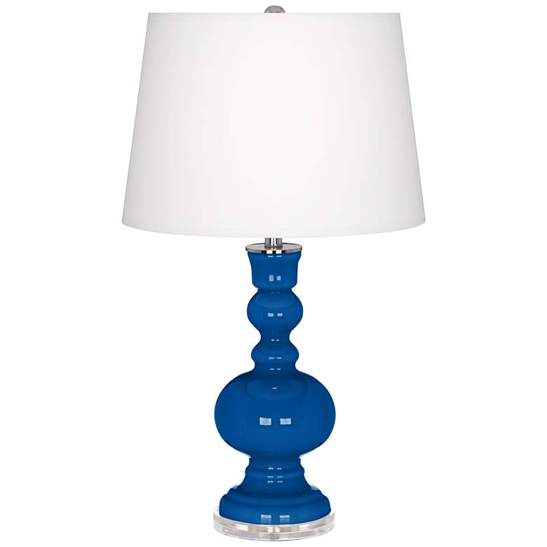 Image 2 Hyper Blue Apothecary Table Lamp with Dimmer