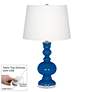 Hyper Blue Apothecary Table Lamp with Dimmer