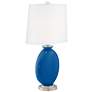 Hyper Blue Carrie Table Lamp by Color Plus - Set of 2