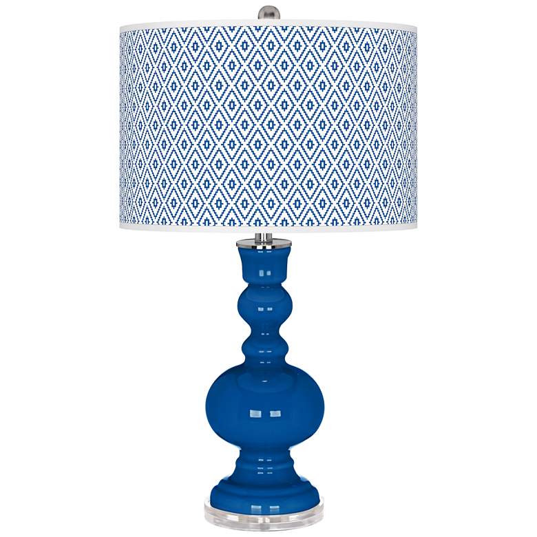 Image 1 Hyper Blue Diamonds Apothecary Table Lamp