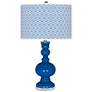 Hyper Blue Diamonds Apothecary Table Lamp