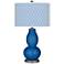 Hyper Blue Diamonds Double Gourd Table Lamp