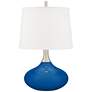 Hyper Blue Felix Modern Table Lamp with Table Top Dimmer