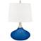 Hyper Blue Felix Modern Table Lamp with Table Top Dimmer