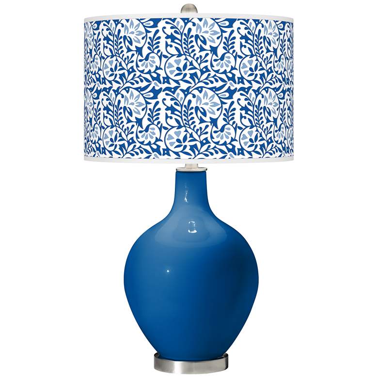 Image 1 Hyper Blue Gardenia Ovo Table Lamp