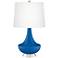 Hyper Blue Gillan Modern Table Lamp by Color Plus