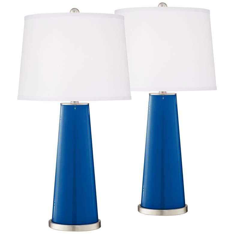 Image 2 Hyper Blue Leo Table Lamp Set of 2 with Dimmers