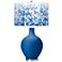 Hyper Blue Mosaic Giclee Ovo Table Lamp