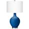 Hyper Blue Ovo Table Lamp by Color Plus