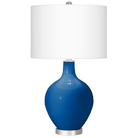 Image2 of Hyper Blue Ovo Table Lamp With Dimmer
