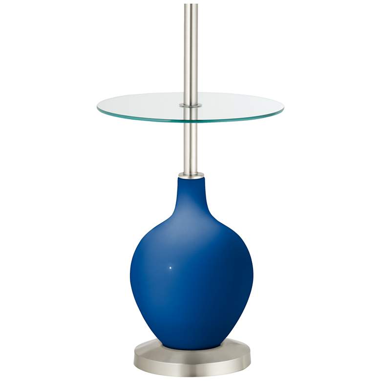 Image 3 Hyper Blue Ovo Tray Table Floor Lamp by Color Plus more views