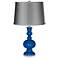 Hyper Blue - Satin Charcoal Shade Apothecary Table Lamp