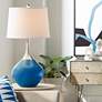 Hyper Blue Spencer Modern Table Lamp by Color Plus