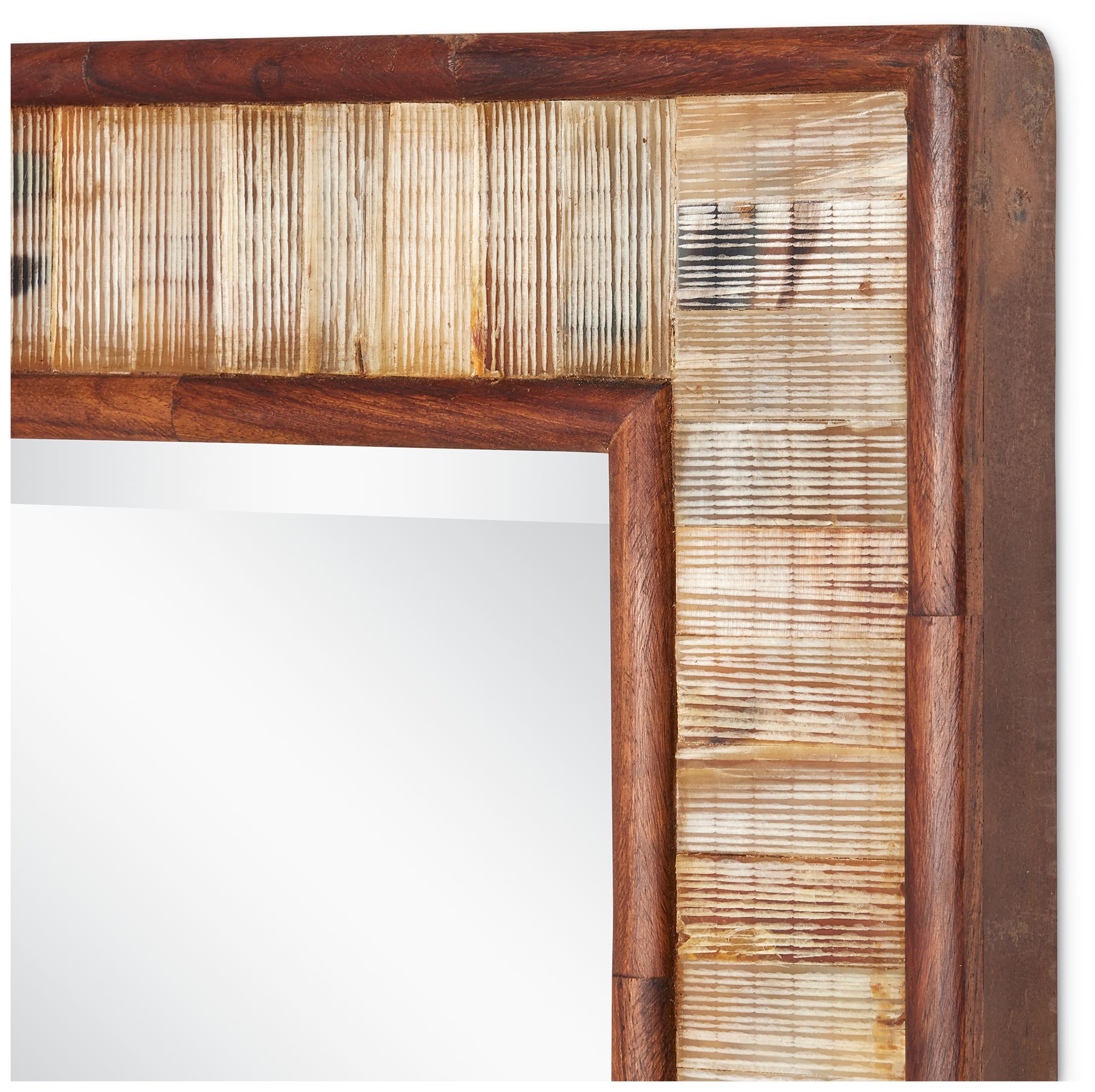 Image 3 Hyson Natural Wood 40" Square Oversized Wall Mirror more views
