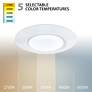 5_I Can't Believe It's Not Recessed 1.5"H x 7.5"W 1-Light Flush in White more views