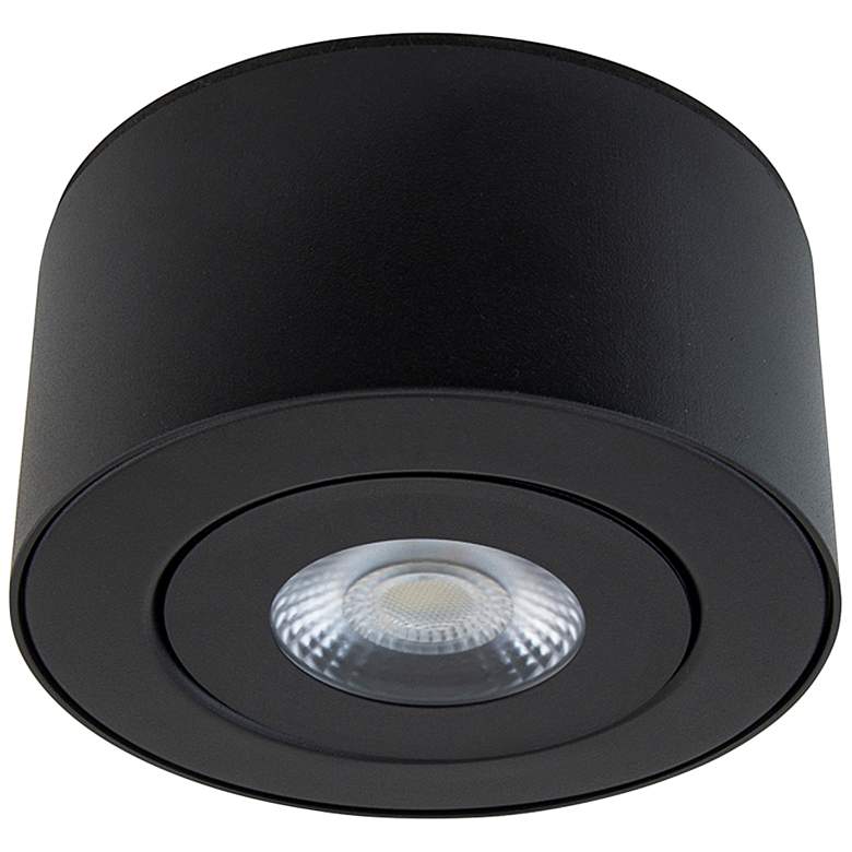 Image 1 I Spy 3.25 inchH x 5 inchW 1-Light Outdoor Flush Mount in Black